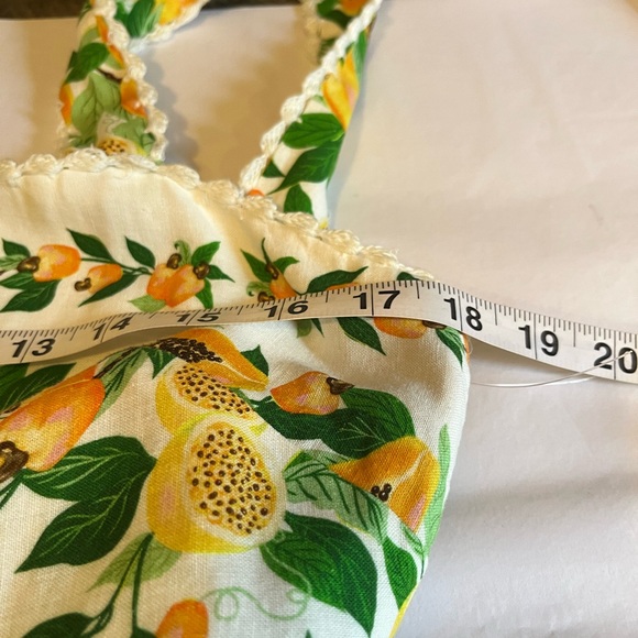 NWT Farm Rio size S Papaya salad scarf maxi dress in off white - Picture 11 of 12